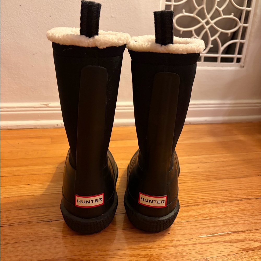 Hunter Boots | Women's Insulated Roll Top Webbing Vegan Shearling | Size US 7 - Picture 6 of 8